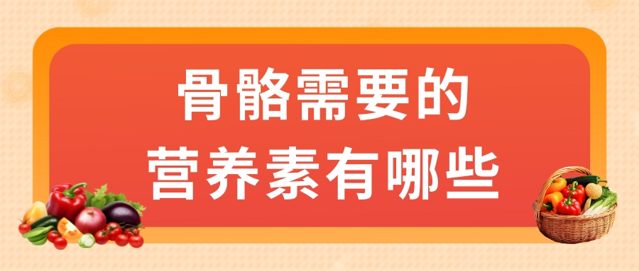 骨骼需要的營養(yǎng)素有哪些？